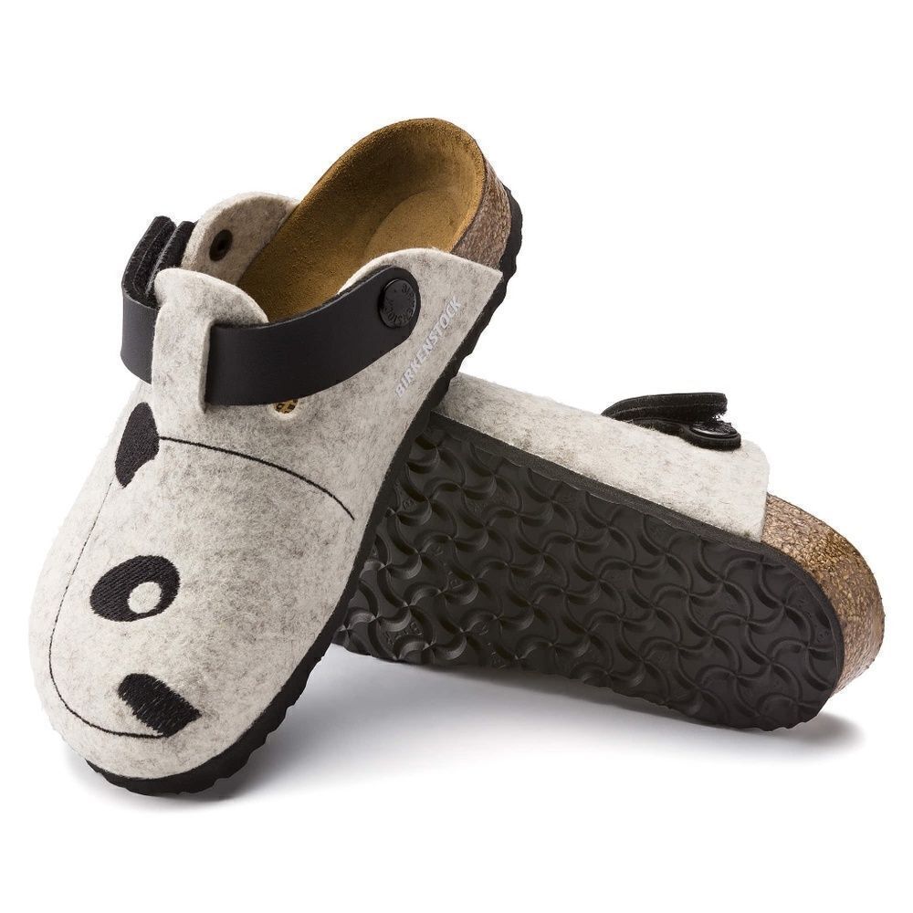 BIRKENSTOCK Kids Plush Panda Boston Clog Slipper Felt Wool Felt EU 29 / US 11